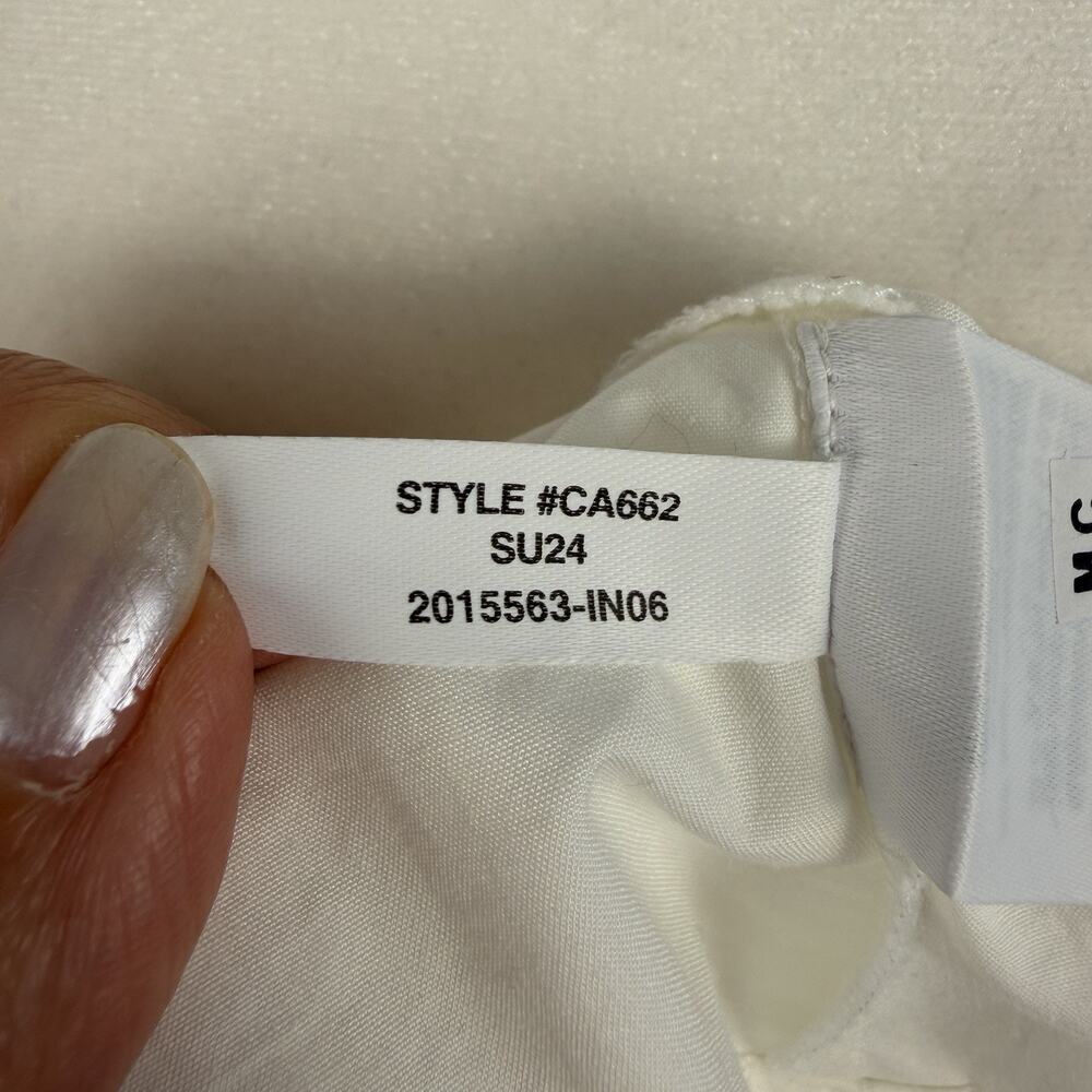 J. CREW Women's Scoopneck Shift Dress Cotton Poplin Dress White Size XS Vacation - Picture 10 of 12